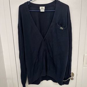 Lacoste button V neck cardigan